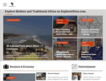Tablet Screenshot of exploreafrica.com